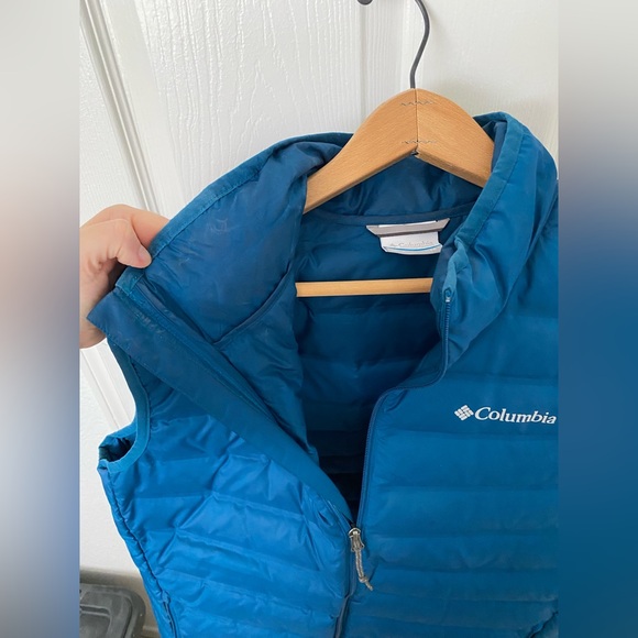Columbia 650 fill Down Vest Blue Medium - Picture 9 of 16